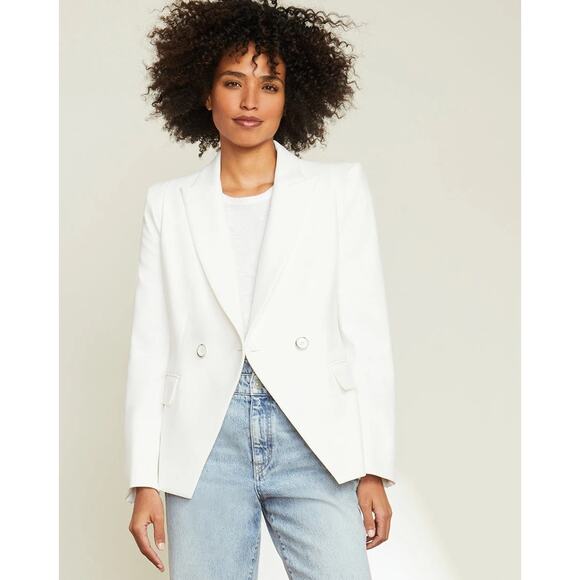 Veronica Beard Jackets Thaddeus Dickey Jacket White Size 6 - Picture 1 of 11